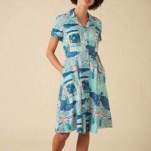 NWOT Kate Le Maroc Shirt Dress w/ pockets - Emily and Fin - XS/EU8